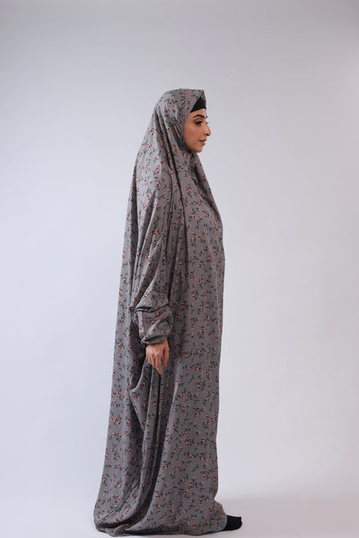 Namaz Gown - Ash Rose