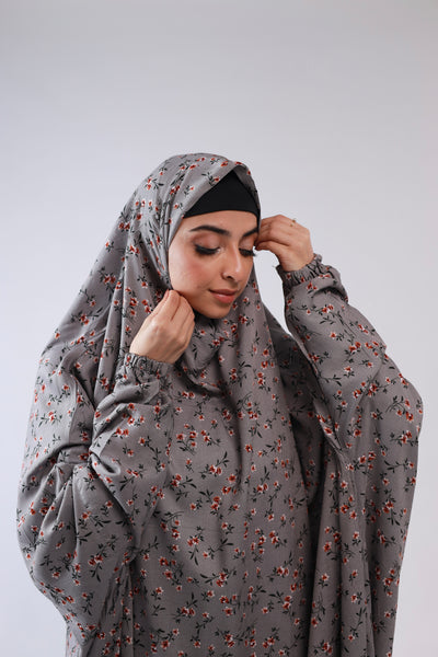 Namaz Gown - Ash Rose