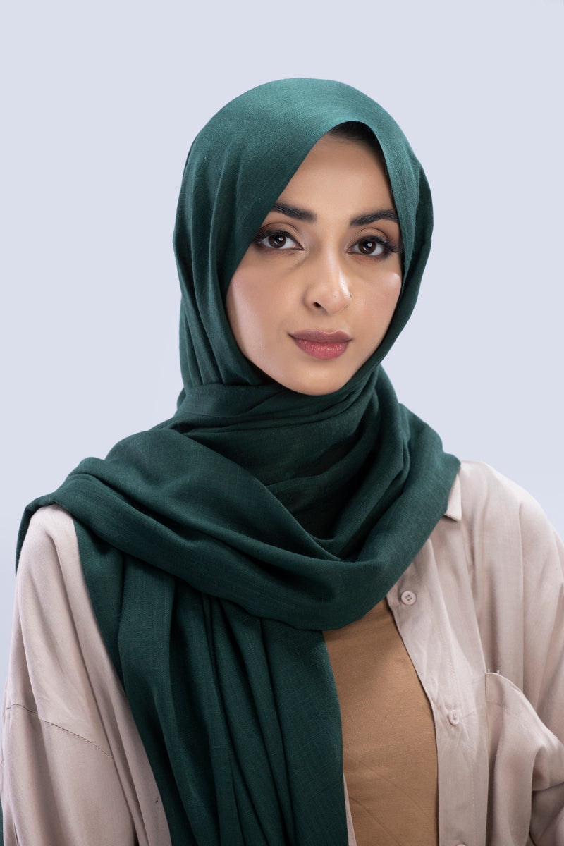 Turkish Viscose Bottle green Hijab Heaven Co