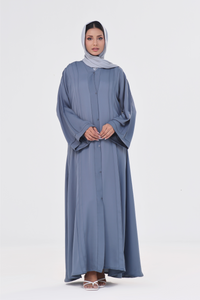 Ultimate Basic Abaya With Pockets - French Blue