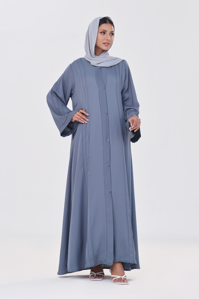 Ultimate Basic Abaya With Pockets - French Blue