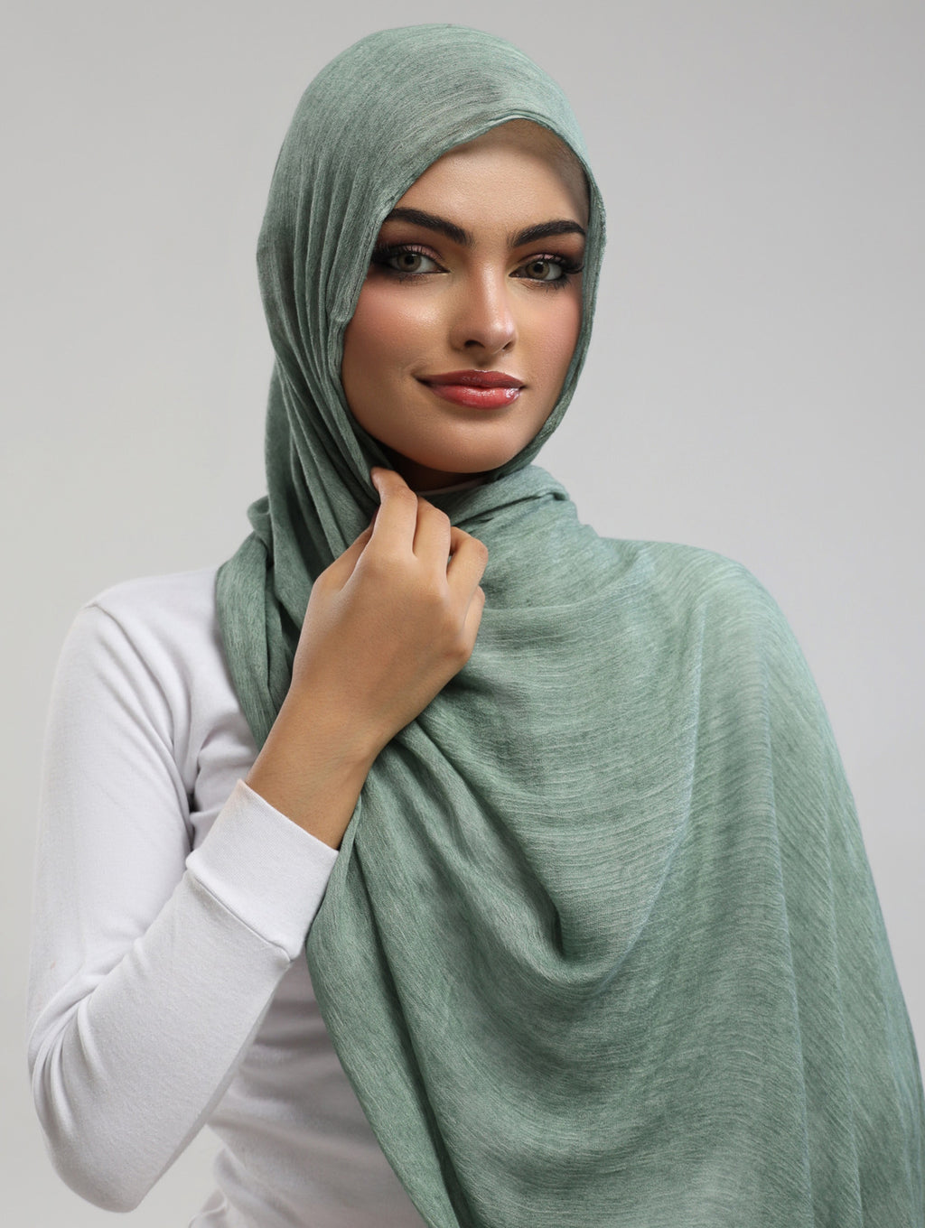 Easy Crinkle Hijab - Seafoam