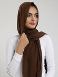 Airy Bamboo Lawn Hijab - Deep Cocoa