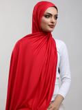 Bamboo Jersey Hijab - Cherry