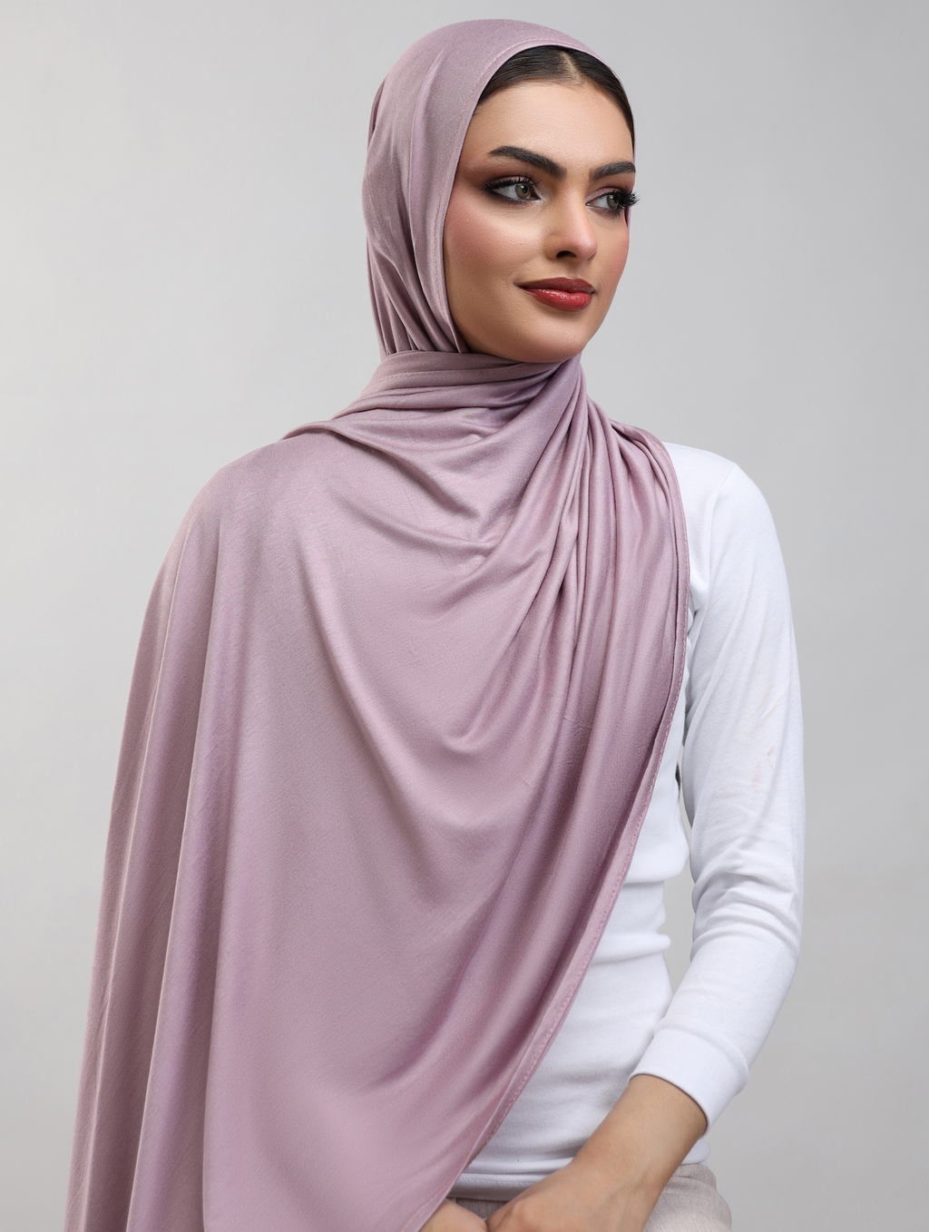 Bamboo Jersey Hijab - Dusty Lilac