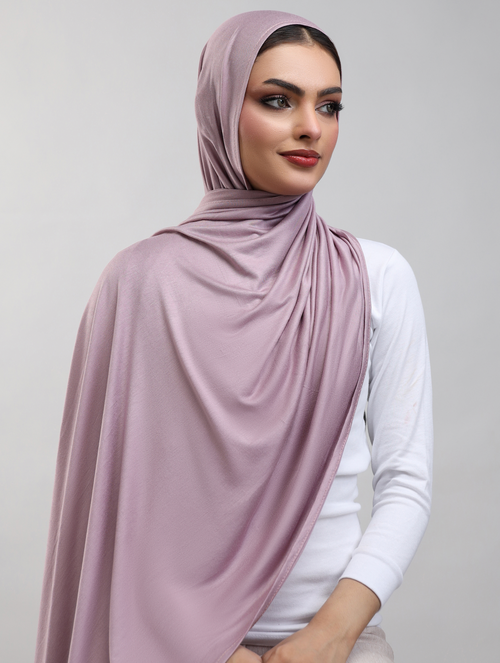 Bamboo Jersey Hijab - Dusty Lilac