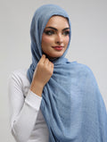 Easy Crinkle Hijab - Serene Blue