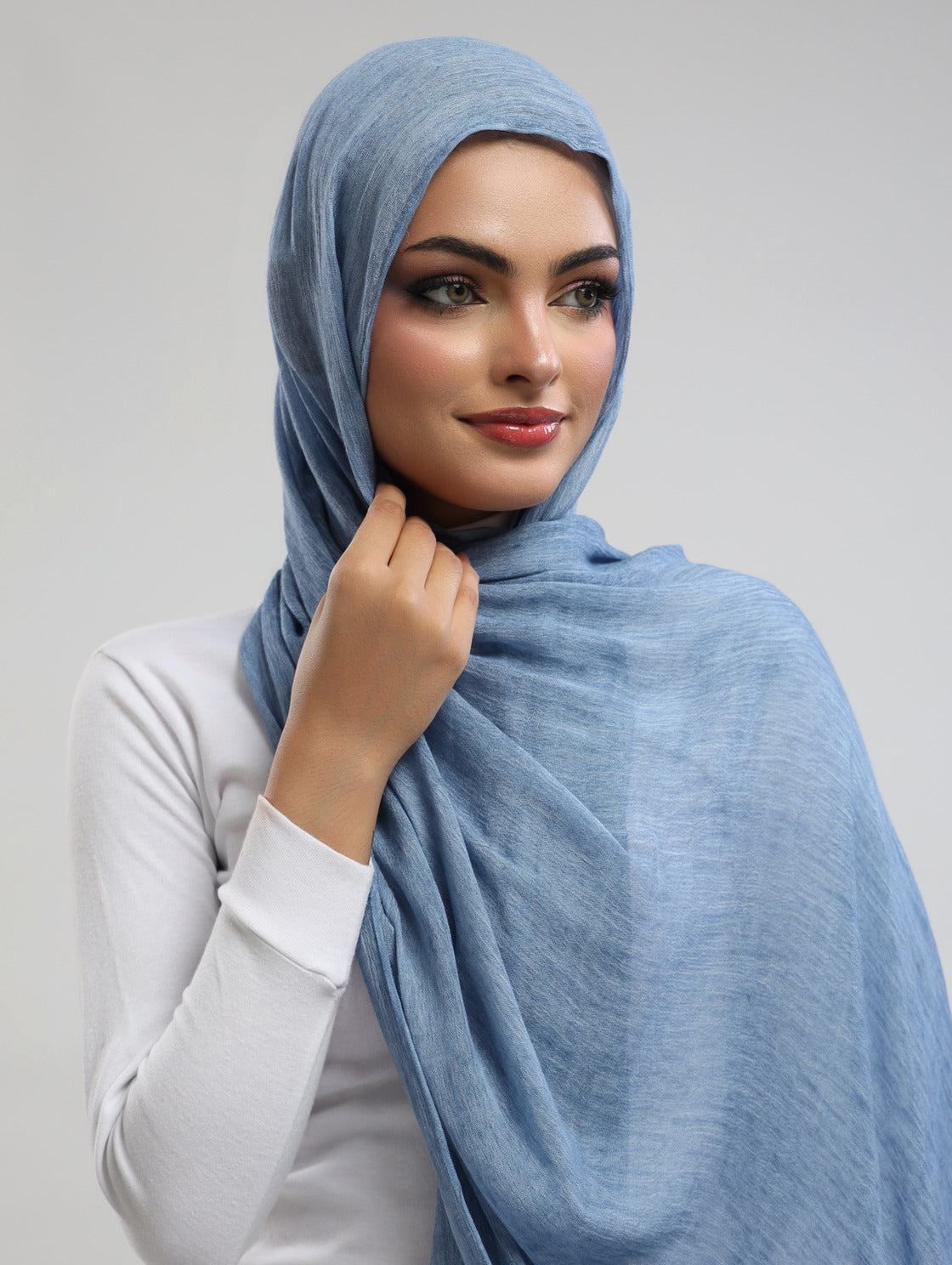 Easy Crinkle Hijab - Serene Blue