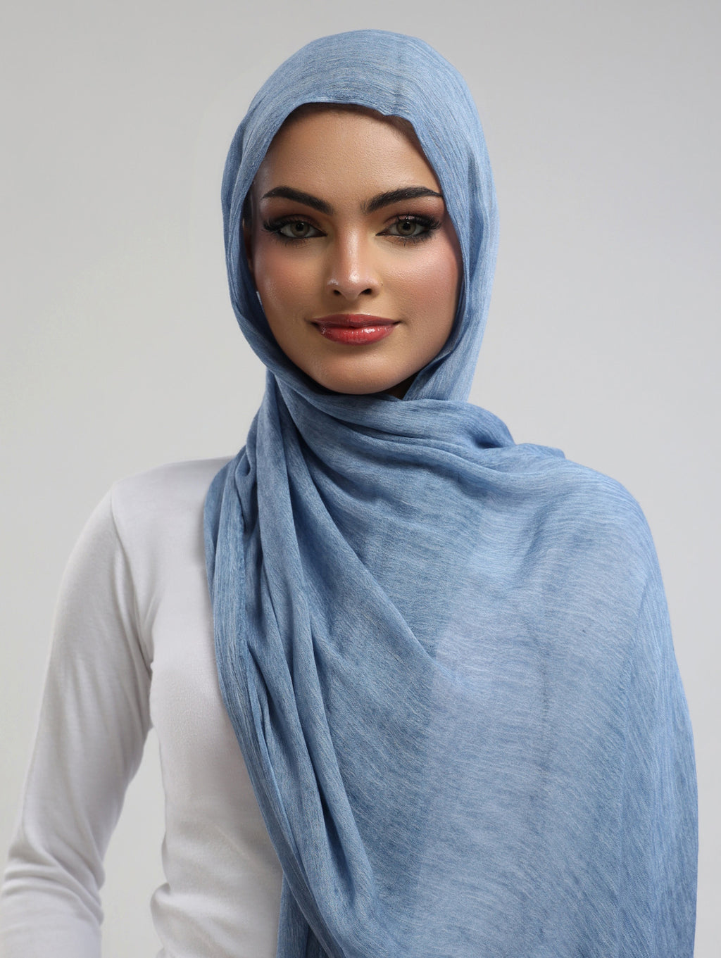 Easy Crinkle Hijab - Serene Blue