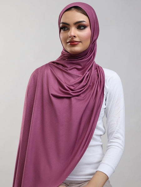 Bamboo Jersey Hijab - Rich Berry