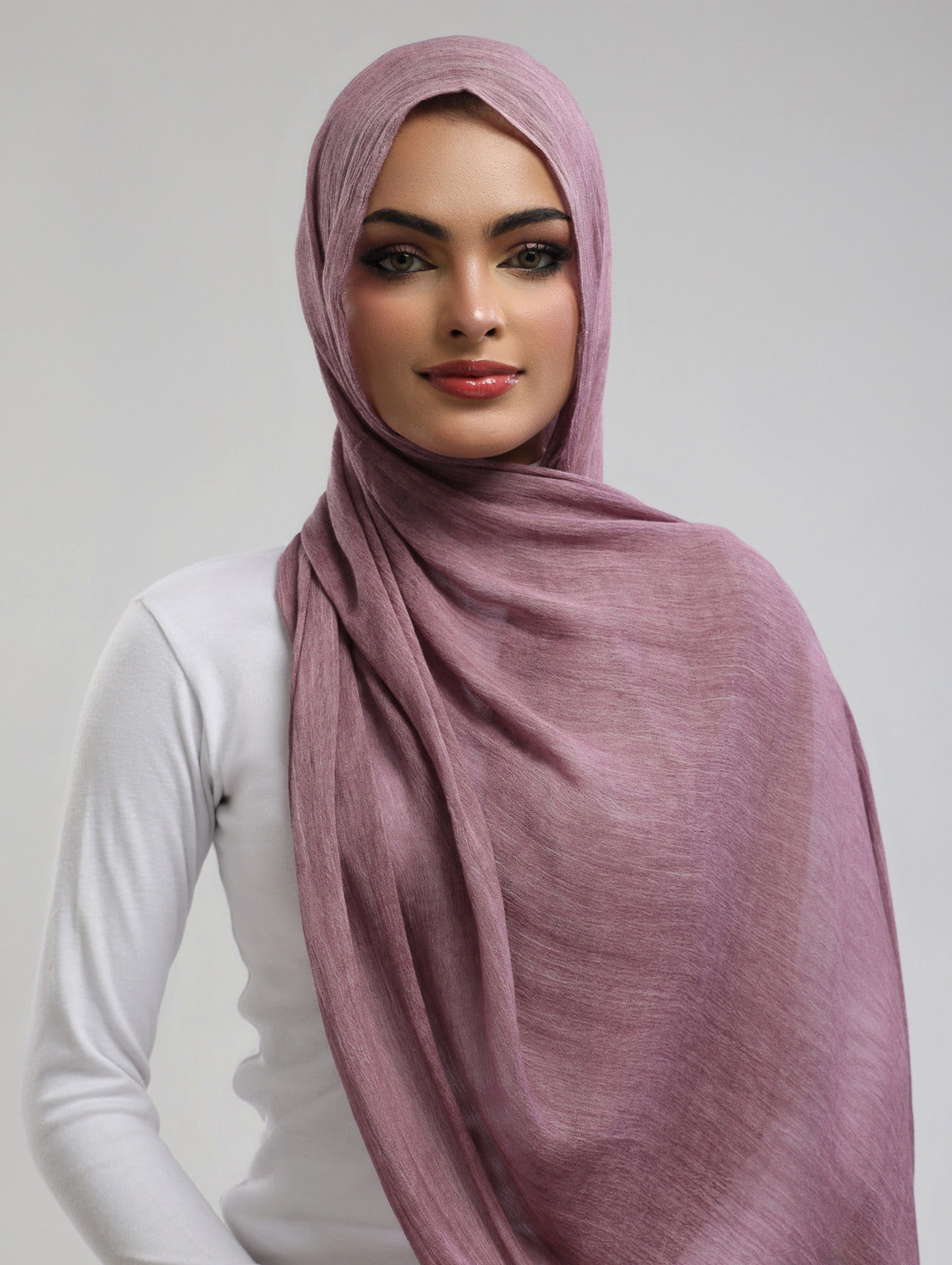 Easy Crinkle Hijab - Berry Haze