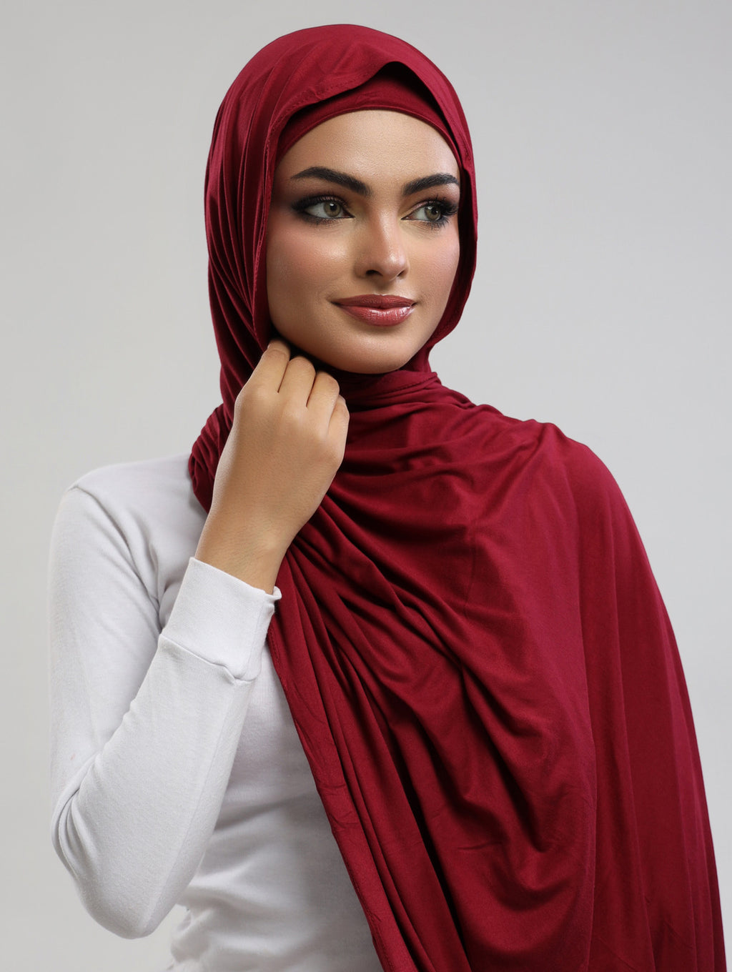 Bamboo Jersey Hijab & Cap Set - 8