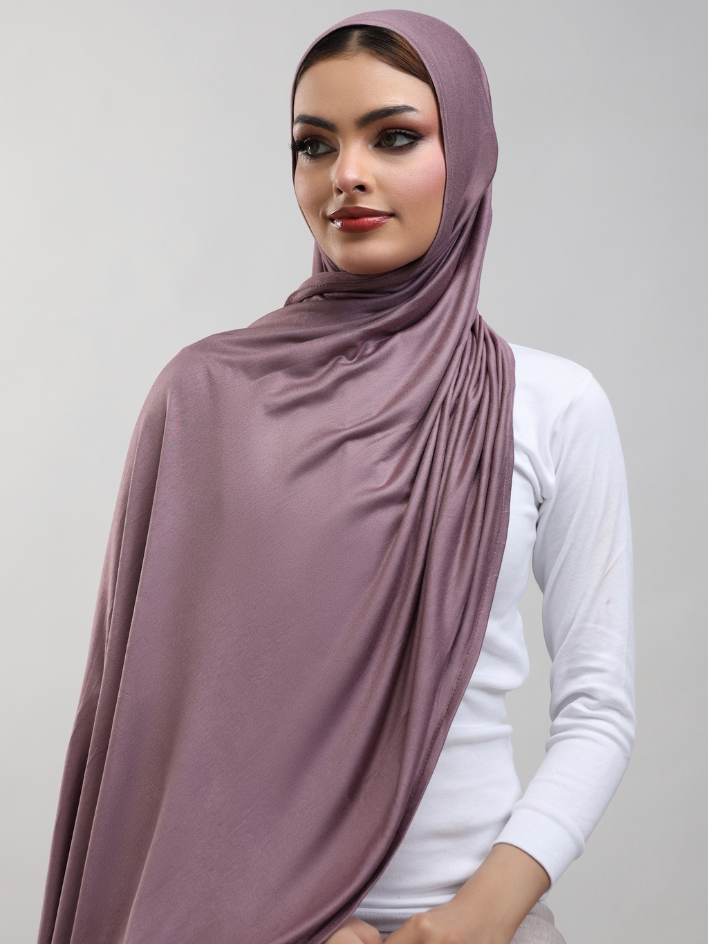 Bamboo Jersey Hijab - Amethyst