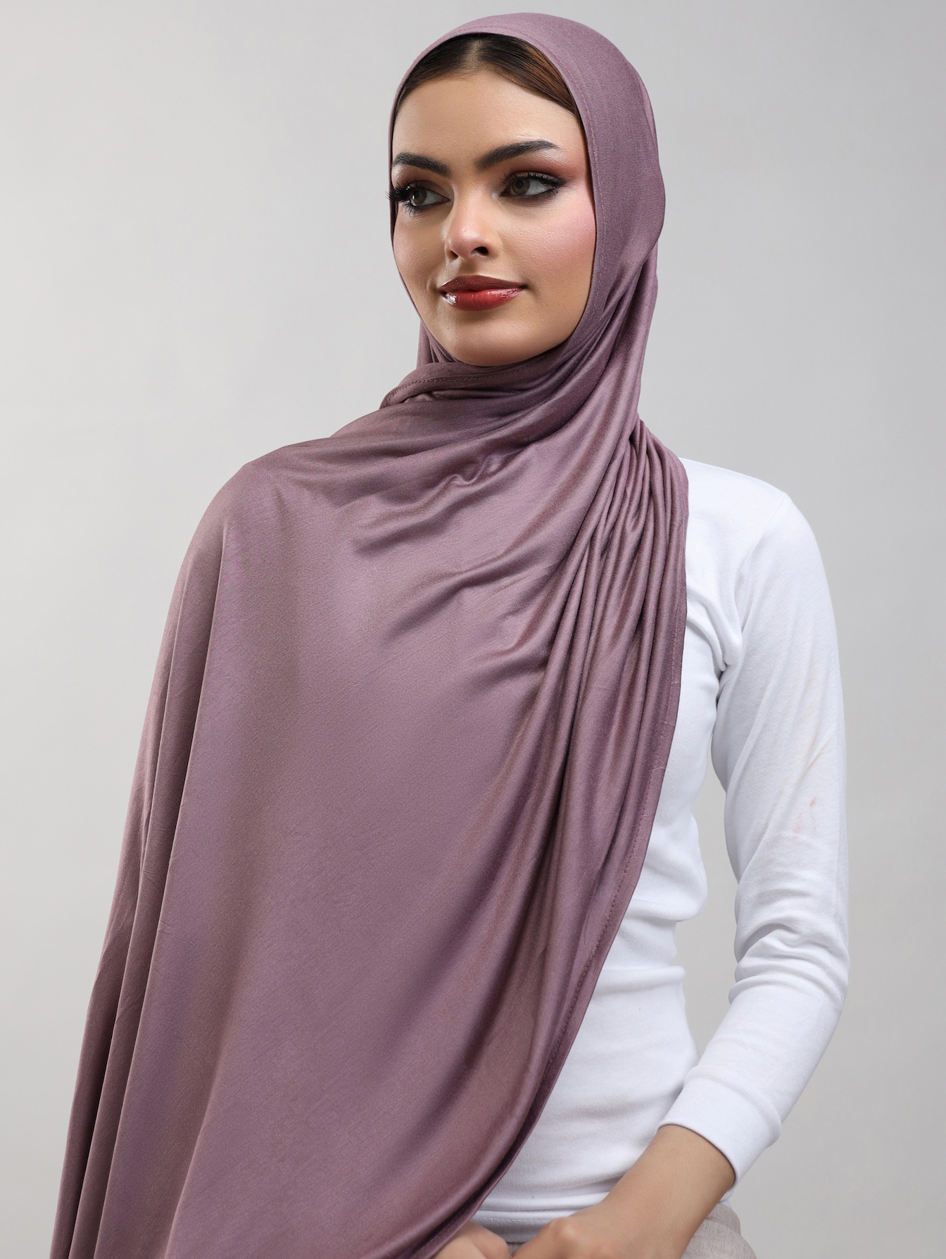 Bamboo Jersey Hijab - Amethyst