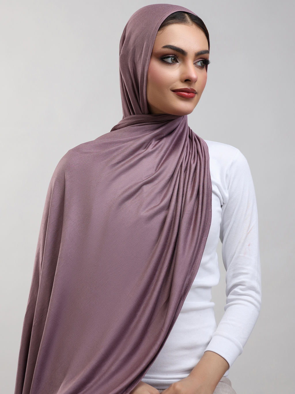 Bamboo Jersey Hijab - Amethyst