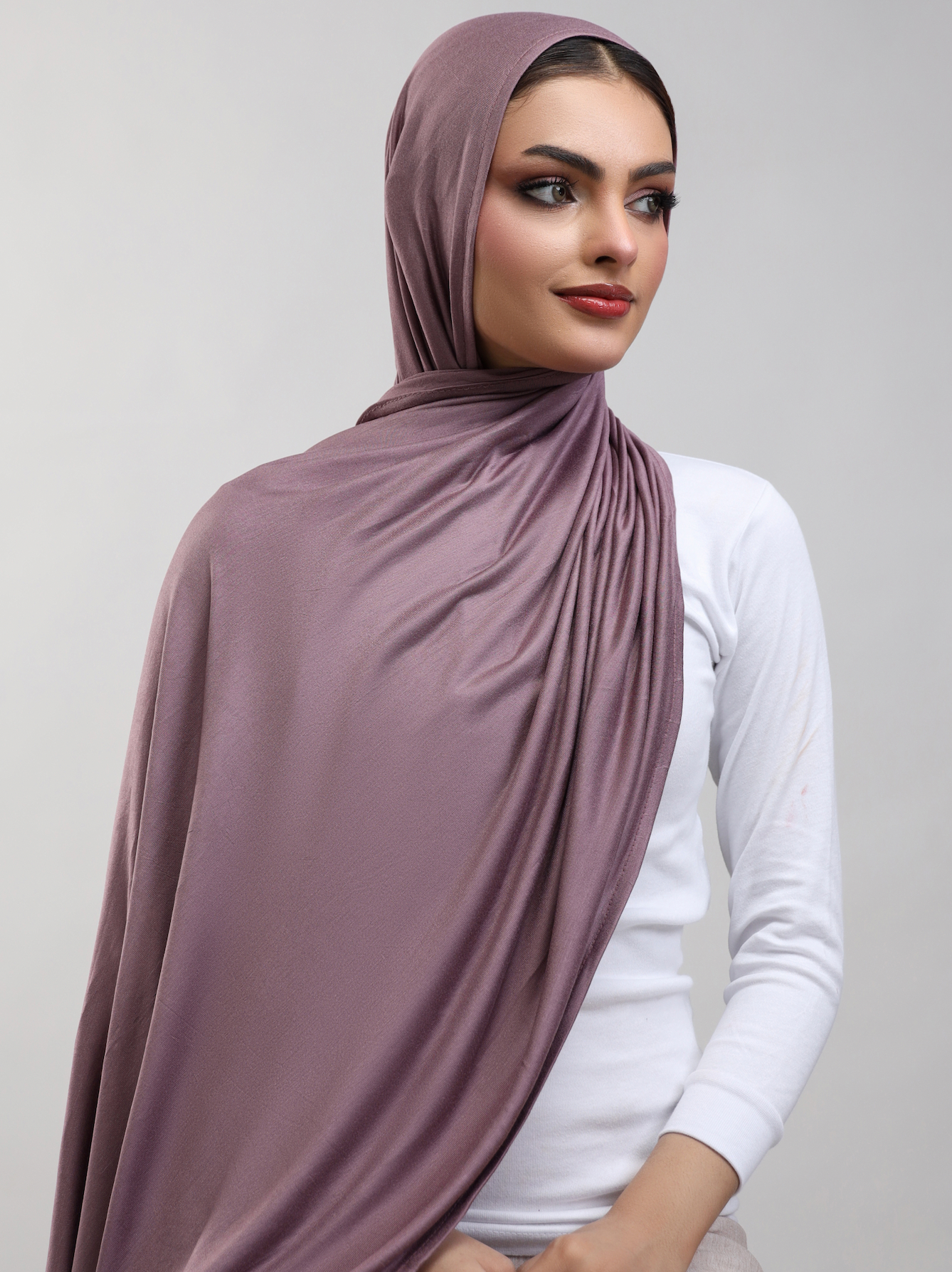 Bamboo Jersey Hijab - Amethyst