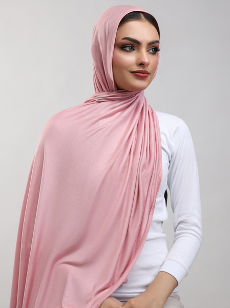 Bamboo Jersey Hijab - Blush Pink