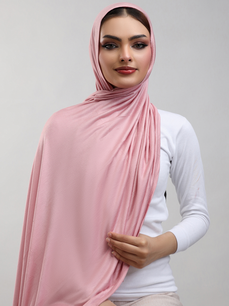 Bamboo Jersey Hijab - Blush Pink