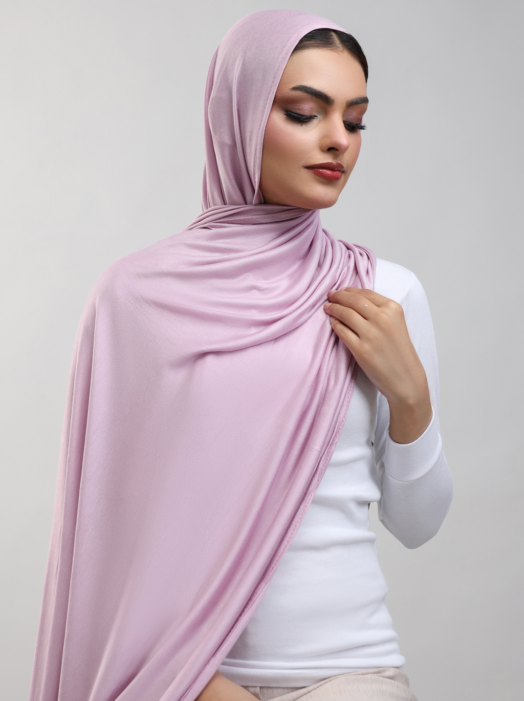 Bamboo Jersey Hijab - Lavender
