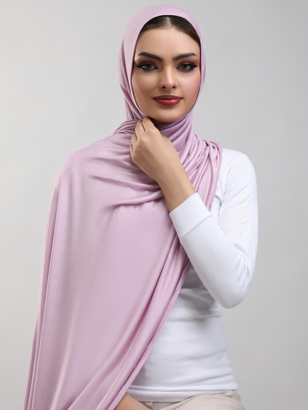 Bamboo Jersey Hijab - Lavender