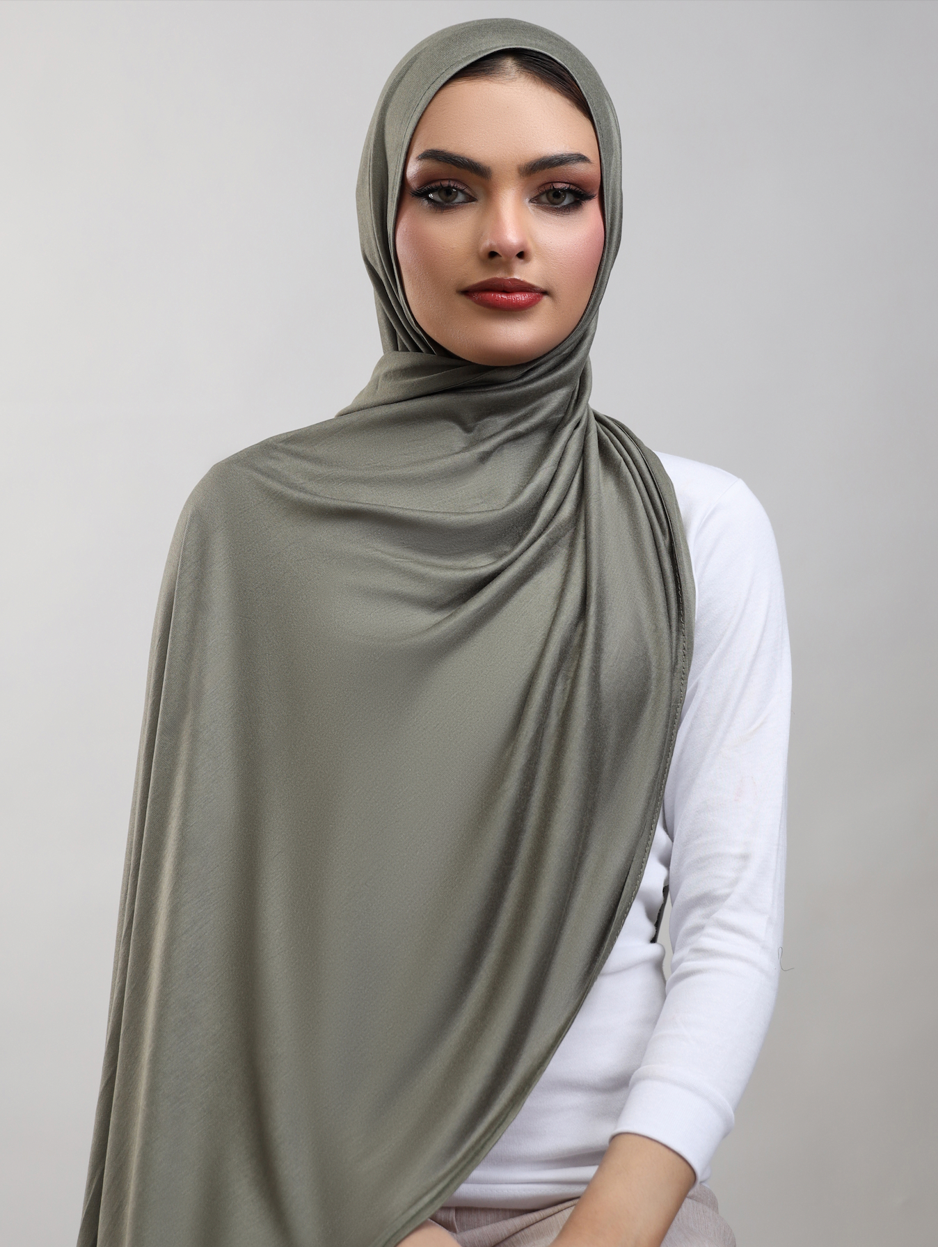 Bamboo Jersey Hijab - Pistachio