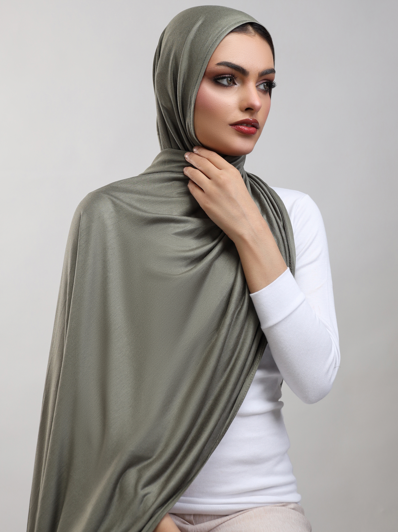 Bamboo Jersey Hijab - Pistachio