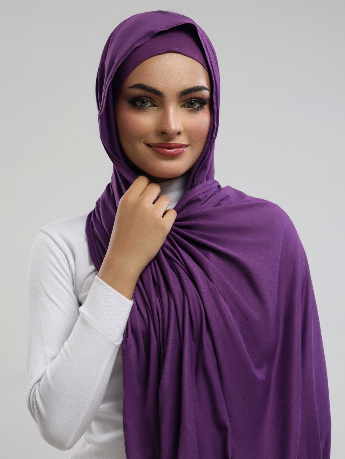 Bamboo Jersey Hijab & Cap Set - 4