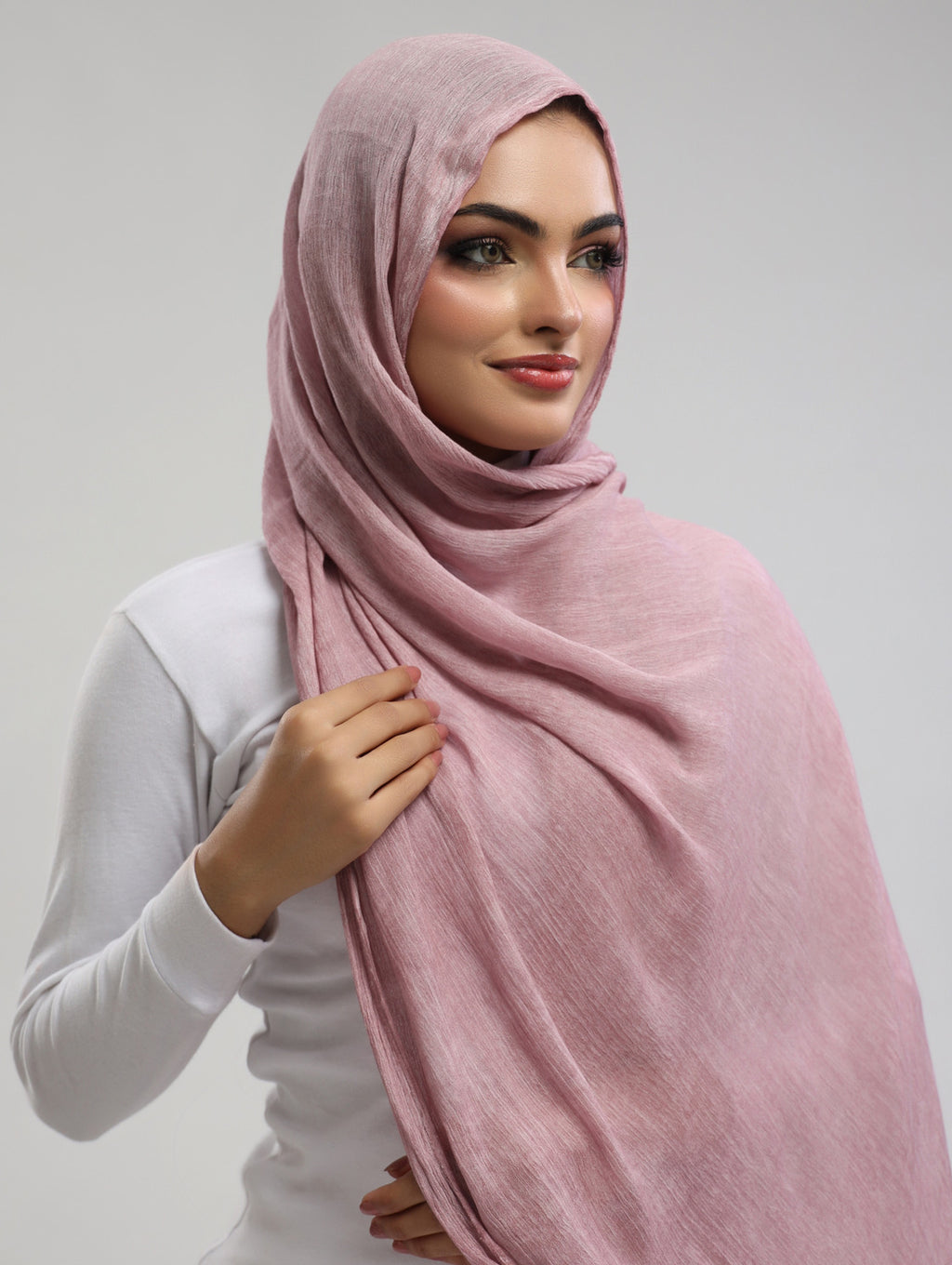 Easy Crinkle Hijab - Pastel Pink