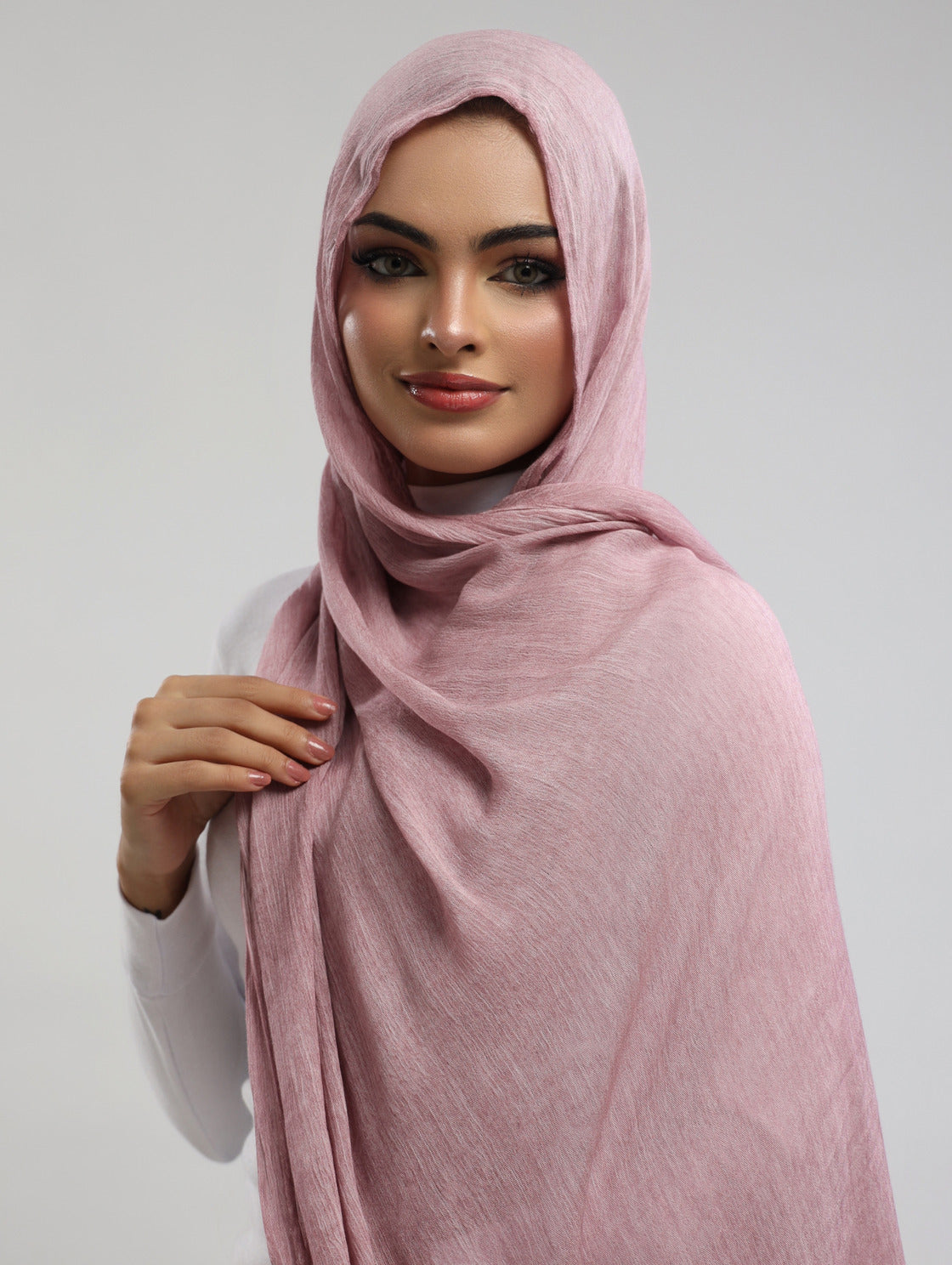 Easy Crinkle Hijab - Pastel Pink