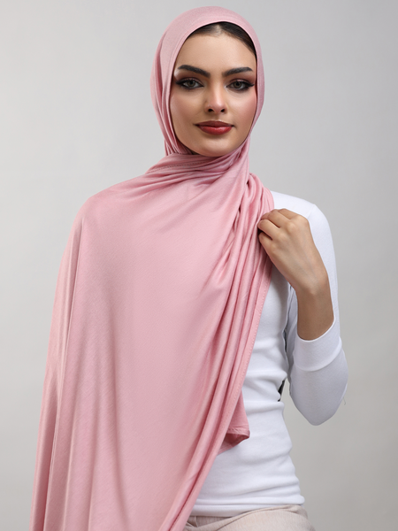 Bamboo Jersey Hijab - Soft Pink