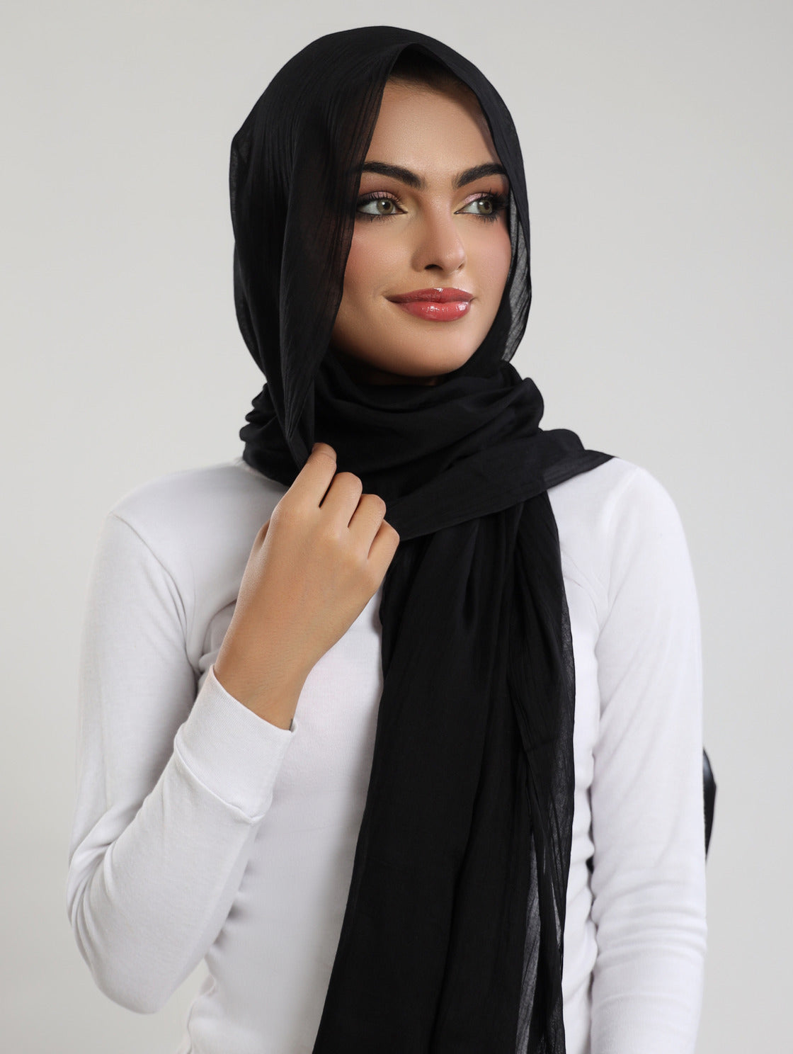 Bamboo Lawn Hijab - Black