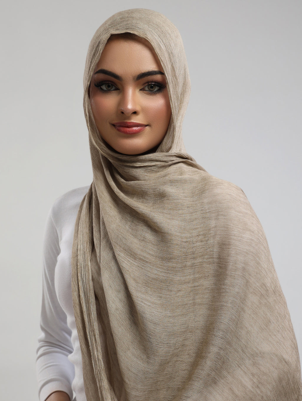 Easy Crinkle Hijab - Mushroom