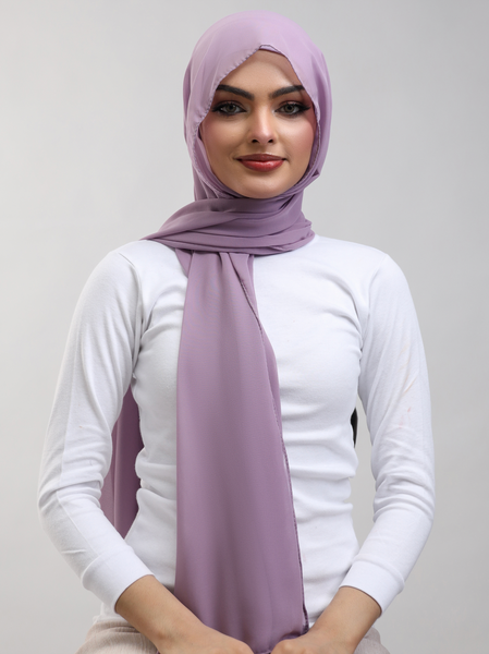 Pre-Sewn Attached Magnet Hijab - Amethyst