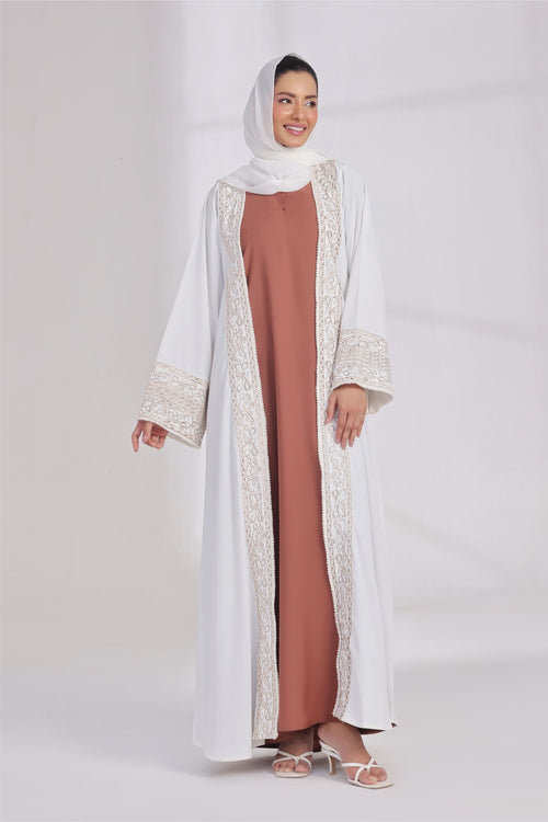 Calligraphic Whisper Kimono Abaya