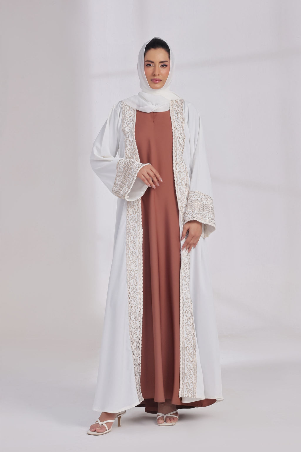 Calligraphic Whisper Kimono Abaya