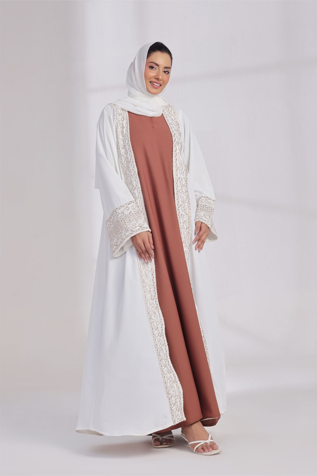 Calligraphic Whisper Kimono Abaya