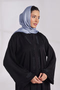 Noir Cascade Front-open Abaya