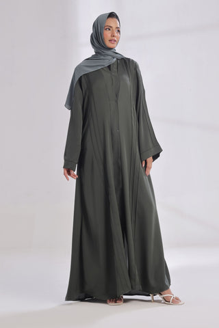 Ultimate Basic Abaya - Smoky Ash