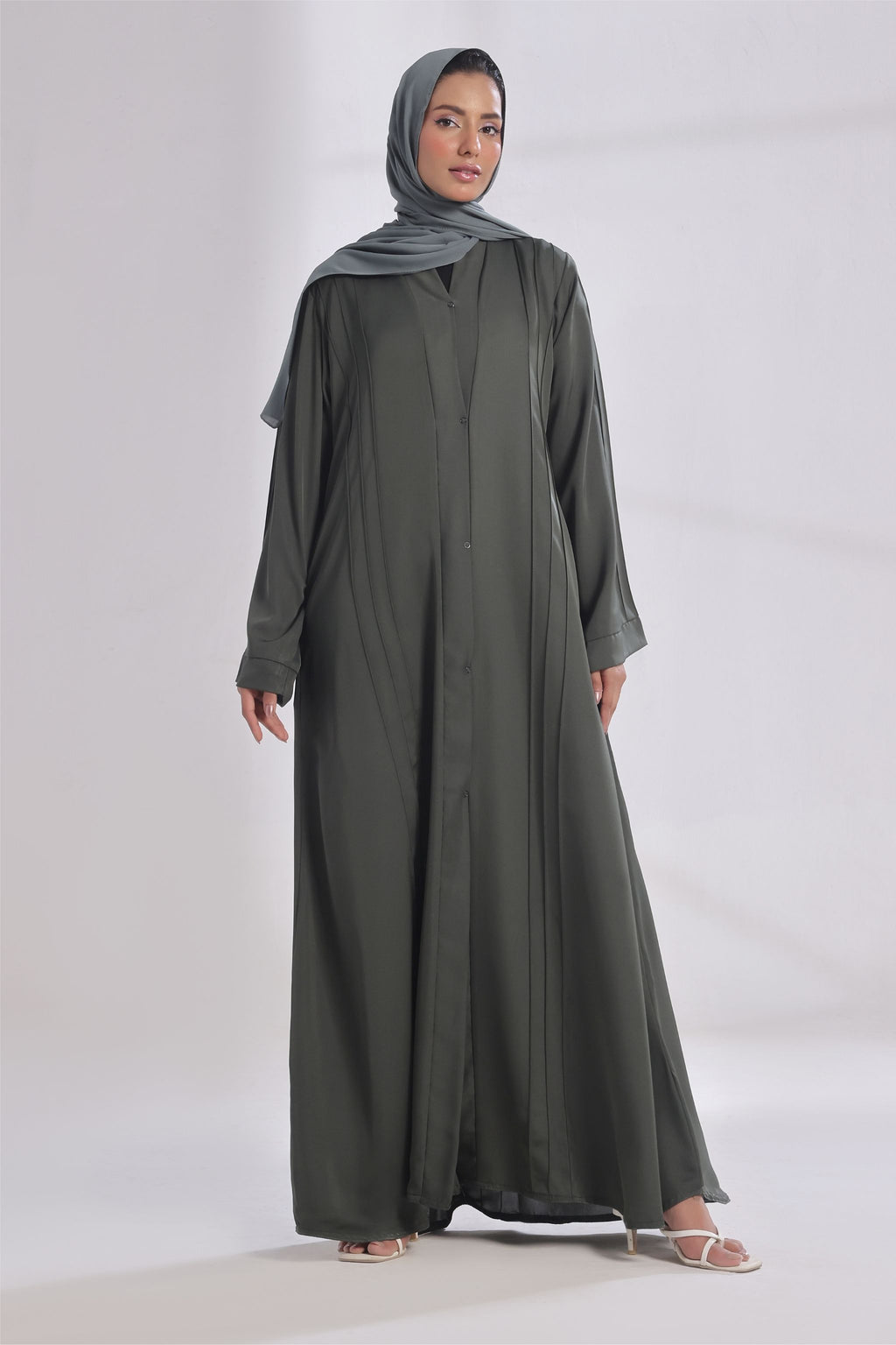 Ultimate Basic Abaya - Smoky Ash