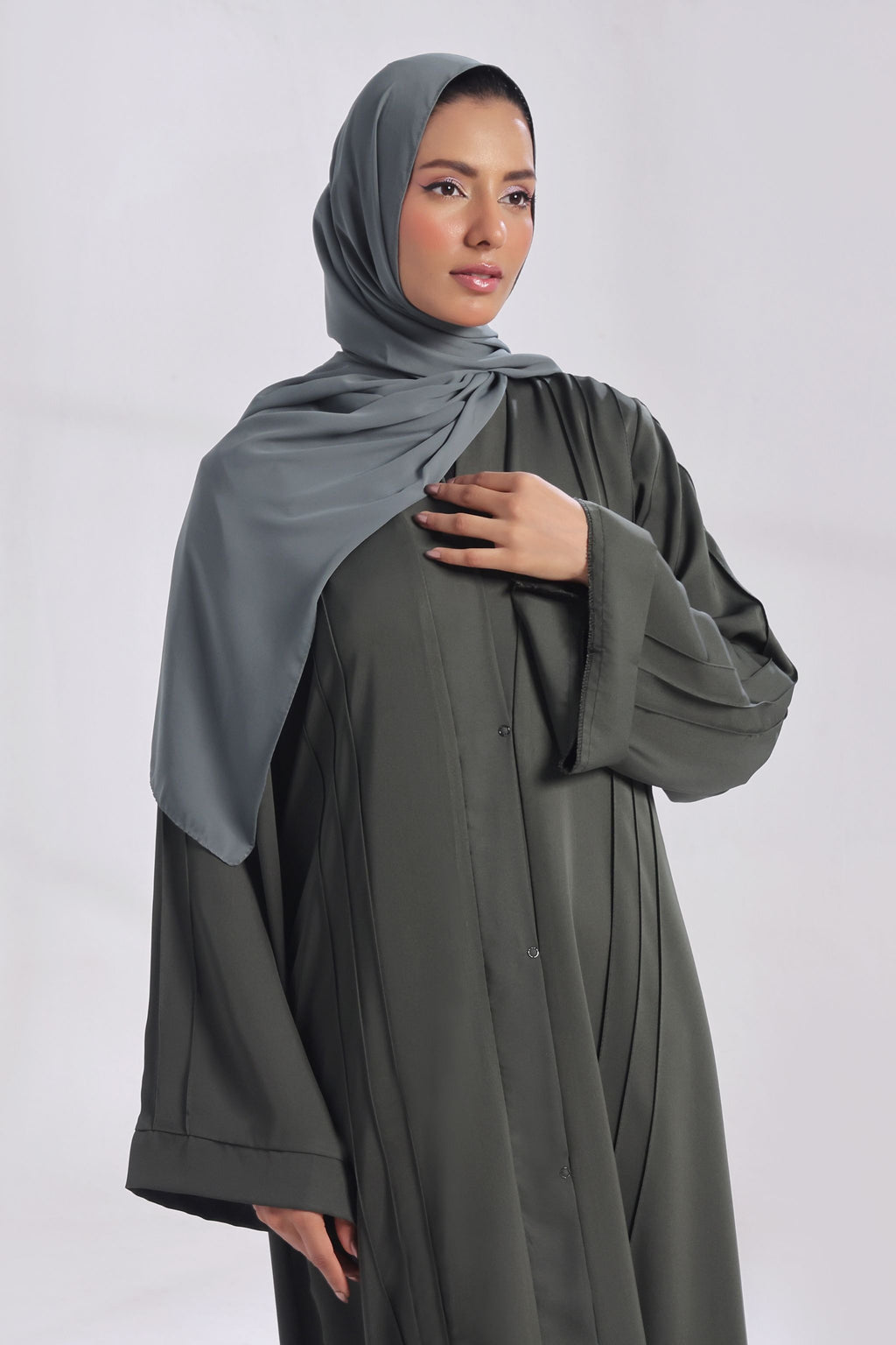 Ultimate Basic Abaya - Smoky Ash