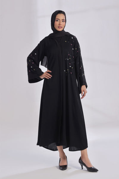 Thread Symphony Onyx Abaya