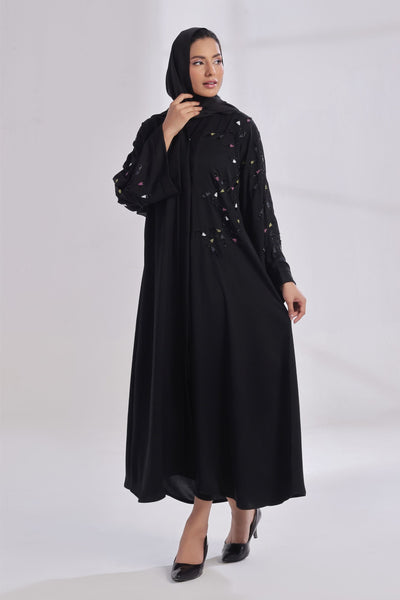Thread Symphony Onyx Abaya