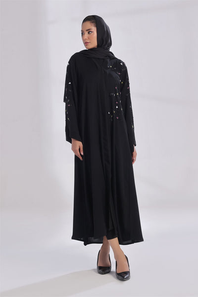 Thread Symphony Onyx Abaya