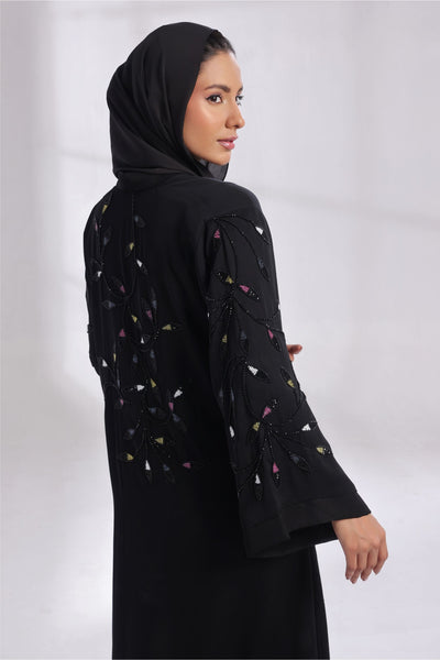 Thread Symphony Onyx Abaya