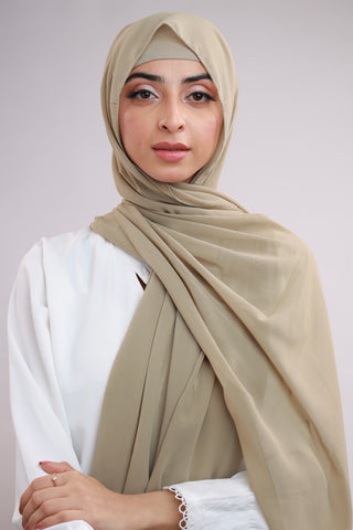 Matching Hijab & Cap Set - Light Pistachio