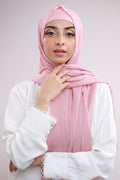 Matching Hijab & Cap Set - Nude Pink