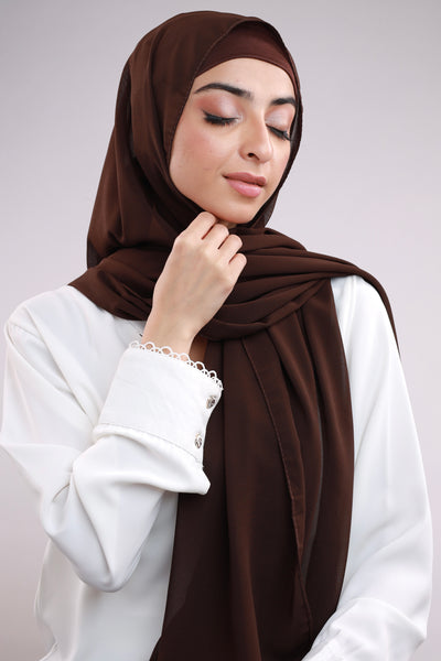 Matching Hijab & Cap Set - Nutella