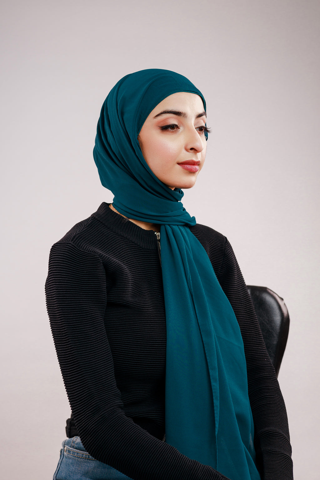 Pre-sewn Instant Georgette - Teal