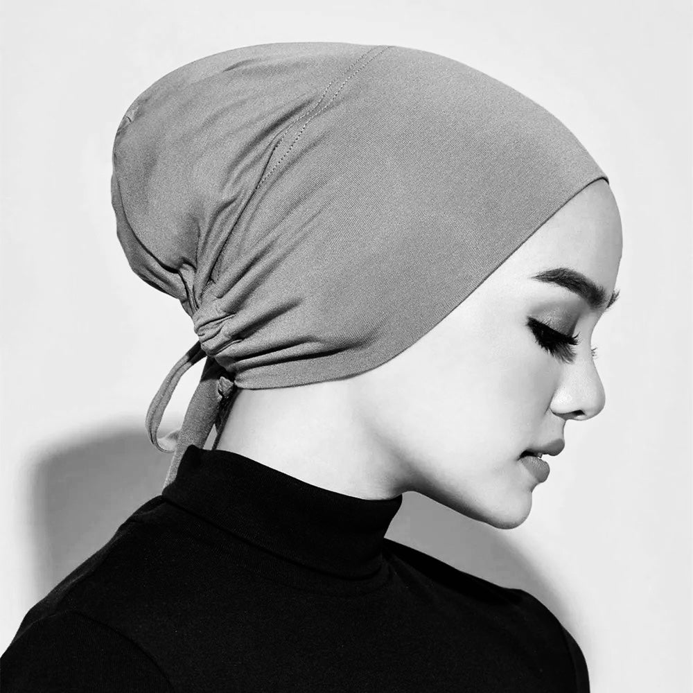 Bamboo Full Coverage Hijab Cap - Bottle Green