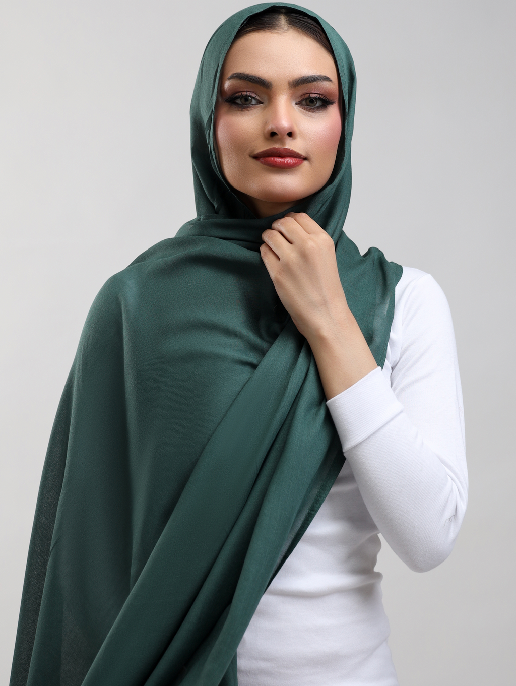 Modal Hijab - Bottle Green